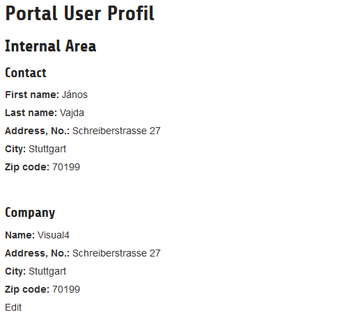 portal user site