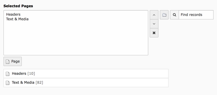 Backend display of the fields for the Menu in the General tab