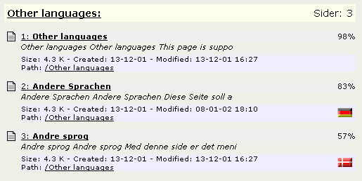 Localized search results