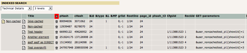 Verifying the indexed records