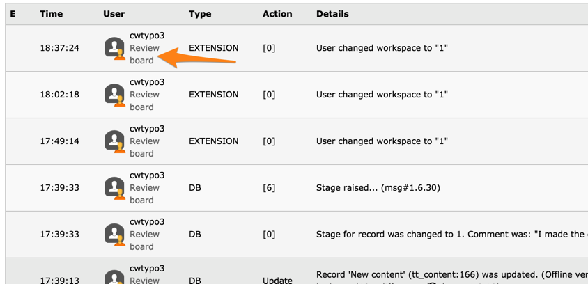 Workspaces and logging