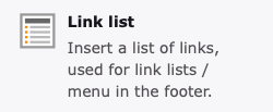 Screenshot of the Social Media Links content element icon