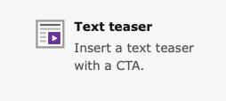 Screenshot of the Text Media Teaser Grid content element icon