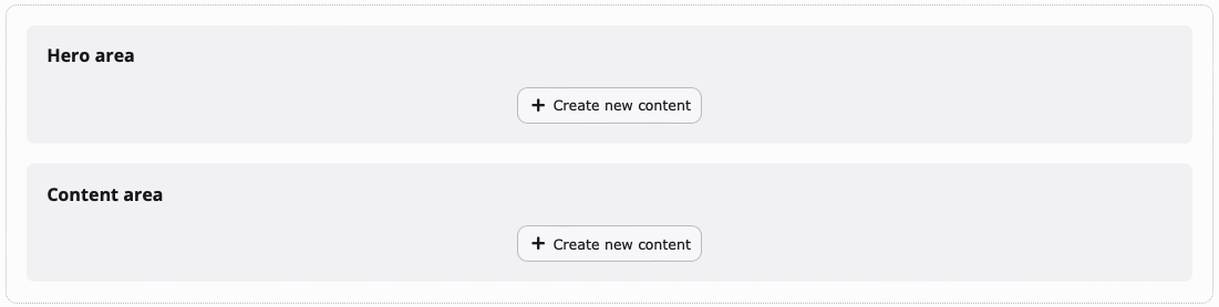 Screenshot of a page with "Camino: Content page (full-width)" backend layout viewed from the "Content > Layout" module
