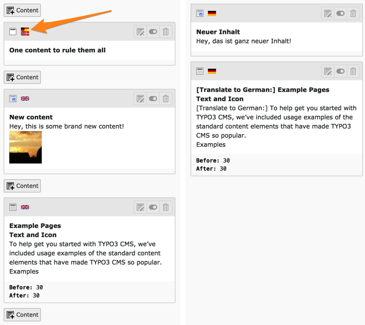 "All" language in the Page Module