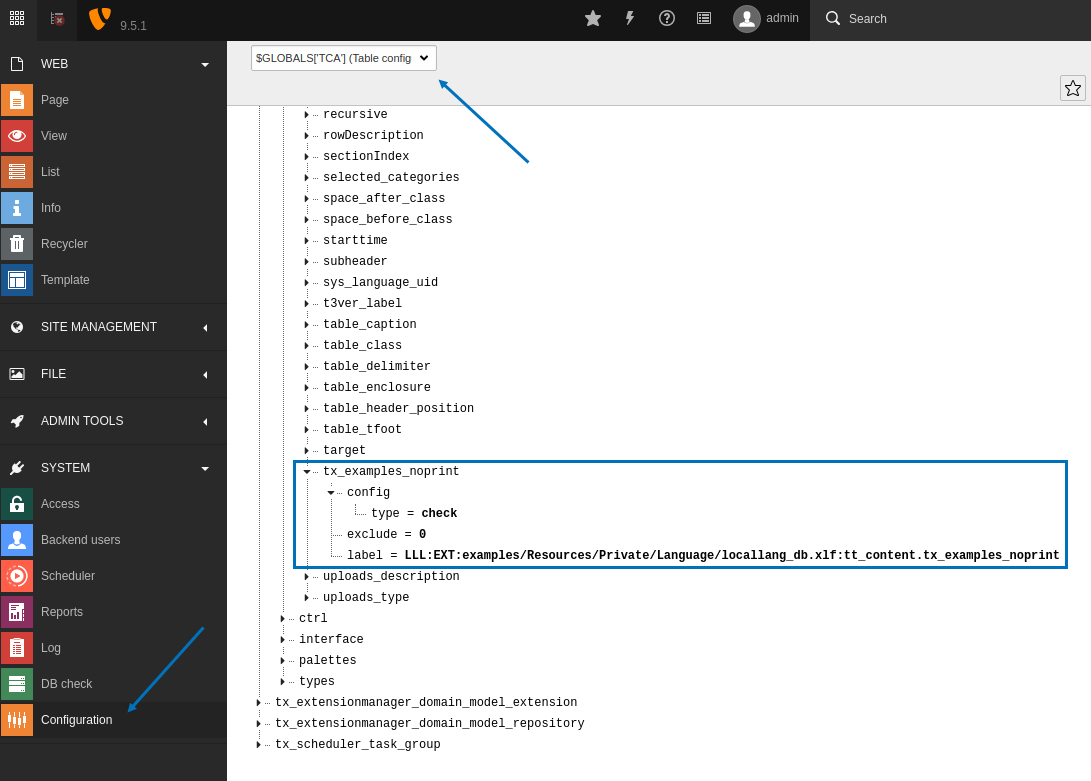 The Configuration module