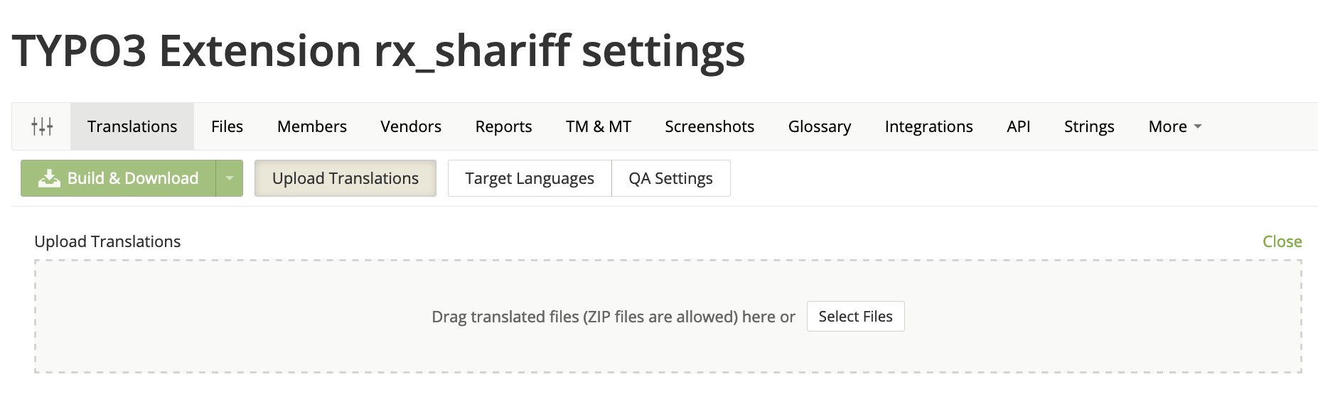 Upload translations