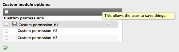 Custom permissions