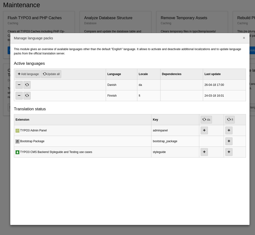 The Languages module