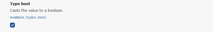 Screenshot of a site setting field of type enum