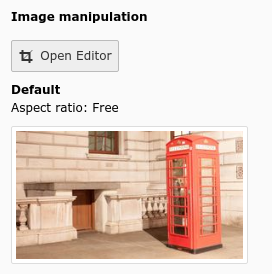 Image manipulation button in FAL