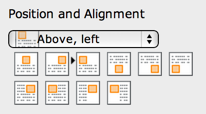 Choosing image alignment