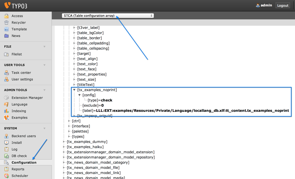 The Configuration module