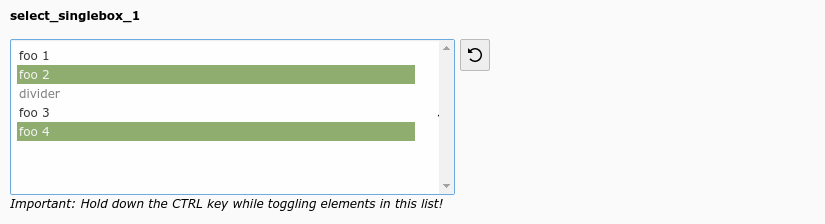 Select multiple values from a box (select_singlebox_1)