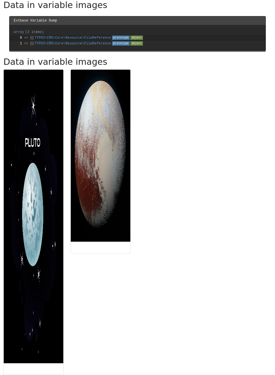 Output of a FilesProcessor, including debug output