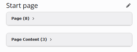 The Content Records module after activating the single-table mode