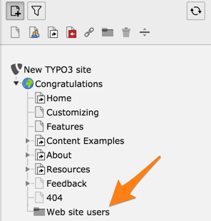 Creating a folder for storing the users and groups