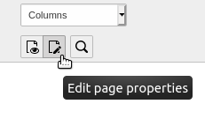 Edit Page Properties icon
