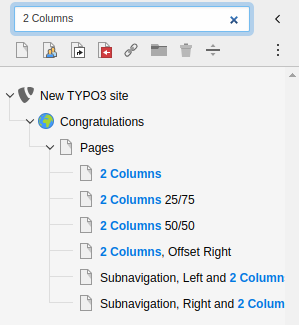 Filtering pages in the page tree