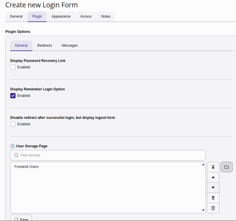 Defining a new login form