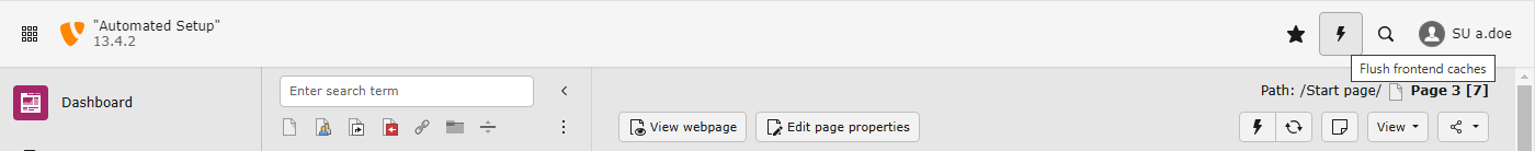 Flush cache of all pages