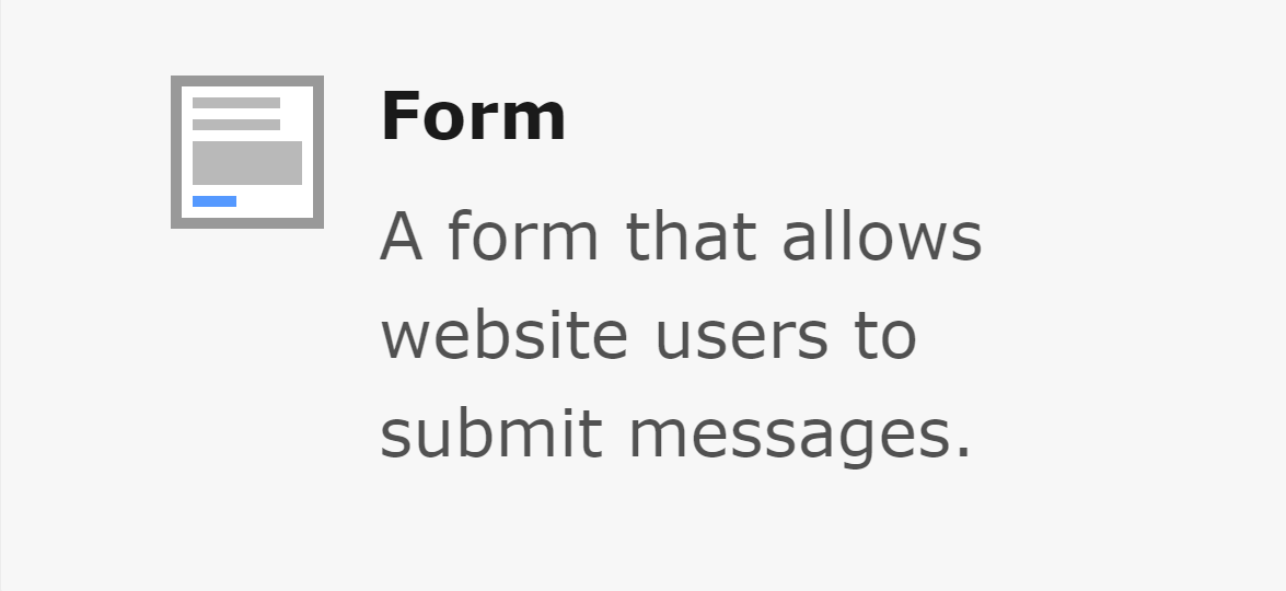 Content element Contact Form in the TYPO3 backend