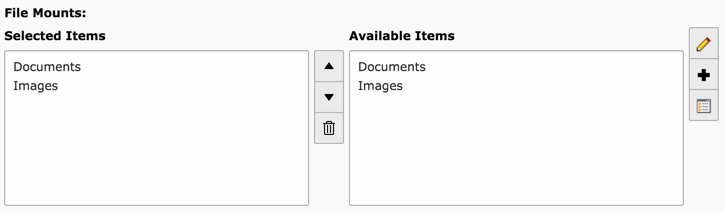 Selecting allowed file mounts