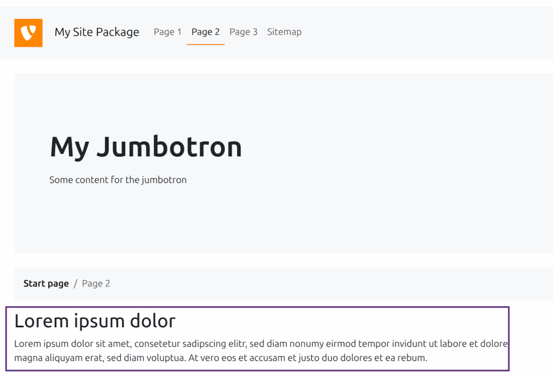 Verify if your new content is displayed on the page