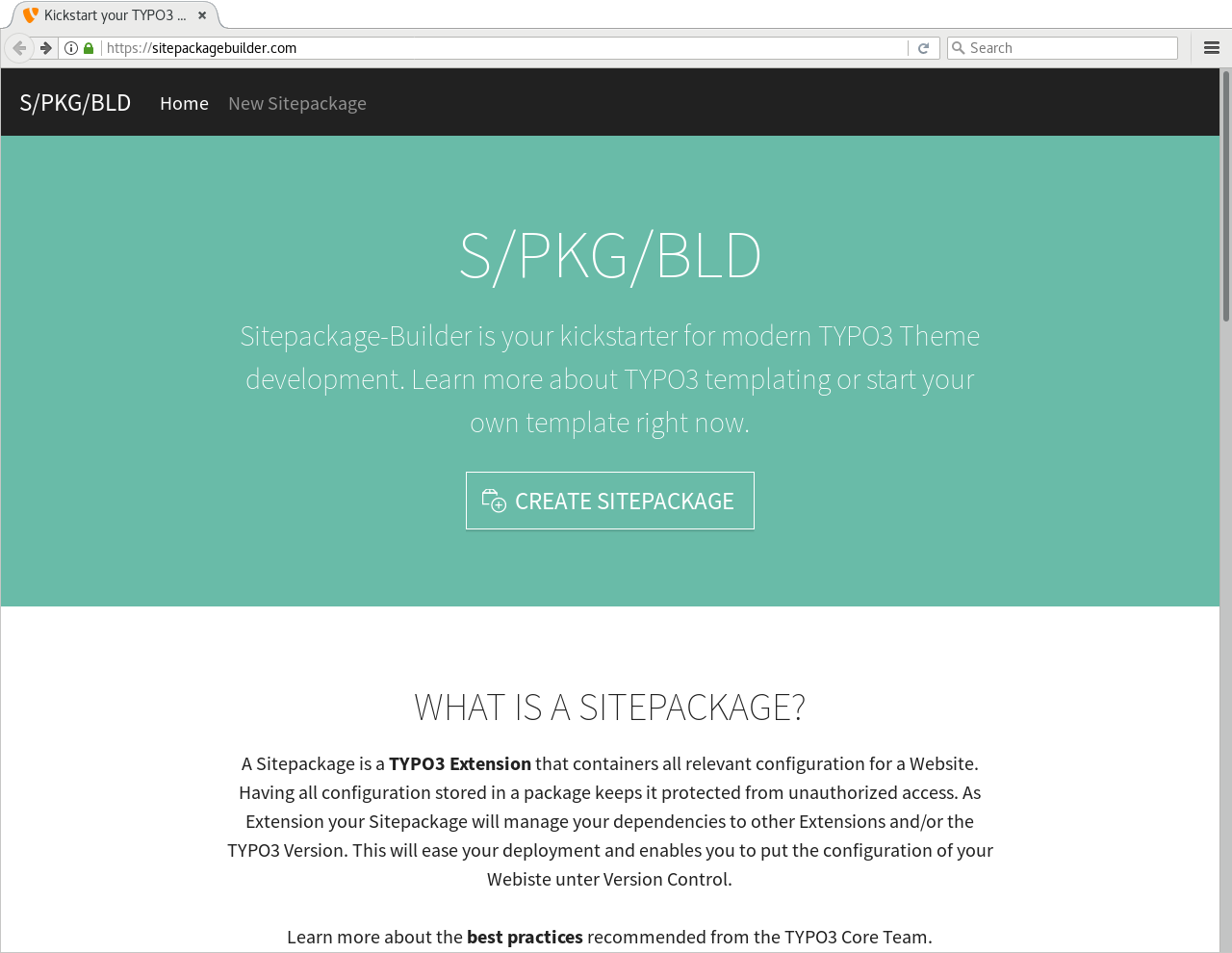 Sitepackage Builder