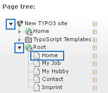 Home becomes target for root page