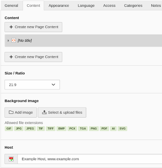 CE "Content with consent" Form