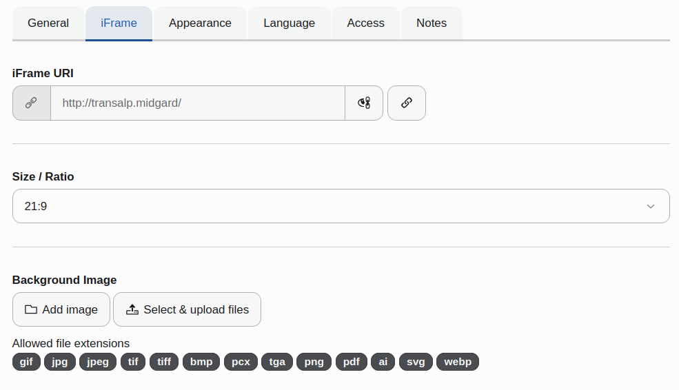 CE "iFrame with consent" Form