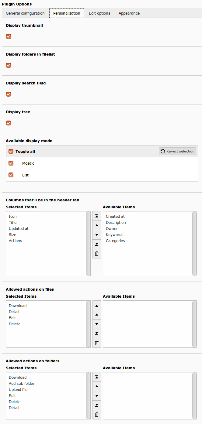 Display Configuration