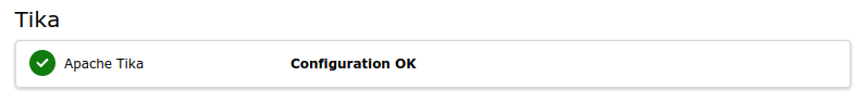 EXT:tika Check configs - OK