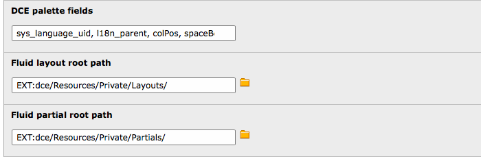 Create new DCE, miscellaneous tab