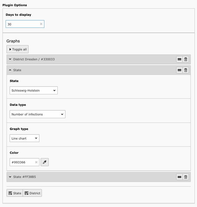 Configure plugin settings