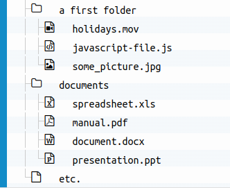 Example for a treeview