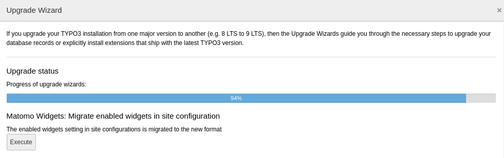 Migrate configuration in backend