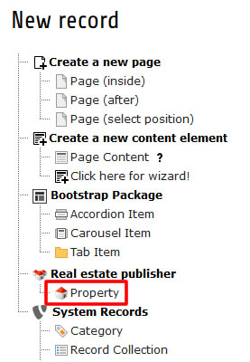 Add property record
