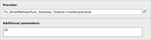 Custom provider as an itemsProcFunc