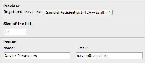 TCA-based wizard