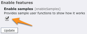 Enable samples
