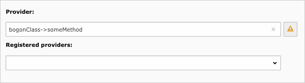 Invalid or not loaded class or invalid method
