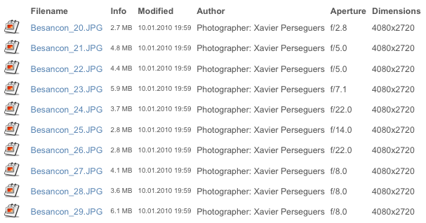 Additional columns of information (legacy plugin)