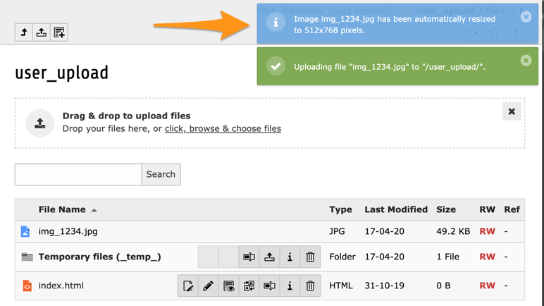 Example of an image that has been automatically resized
