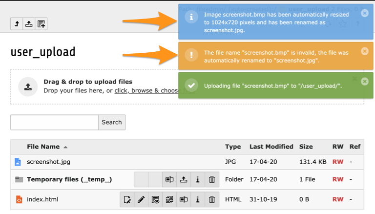 Example of an image that has been automatically converted from one format to another