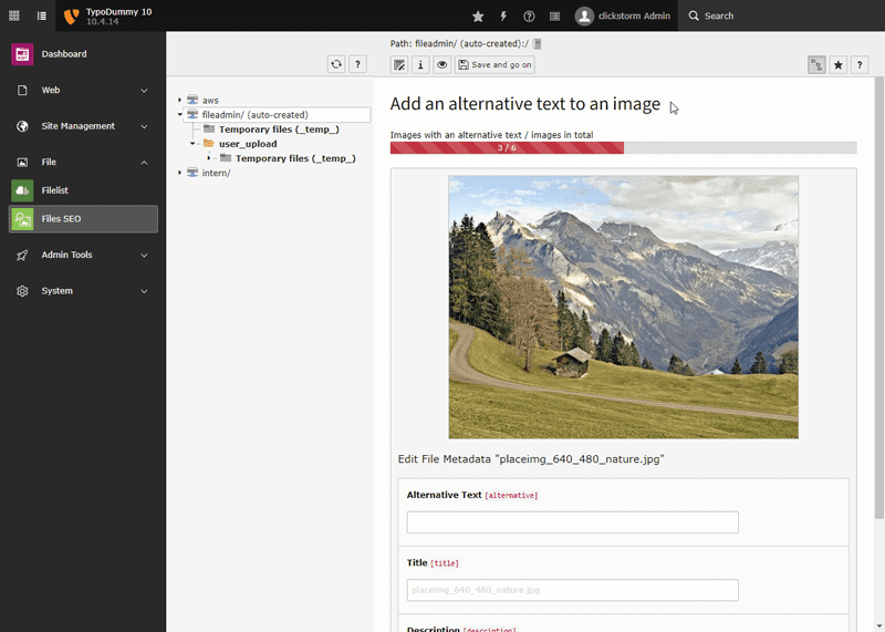cs_seo module to fill alternative texts of images