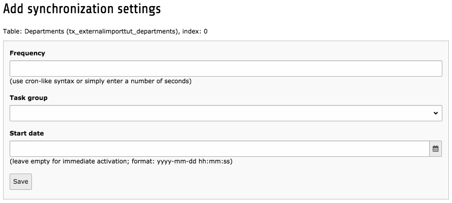 Automation input form