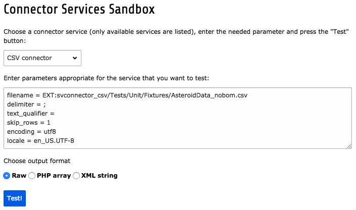 The connector test module