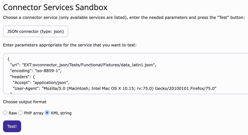 The connector test module